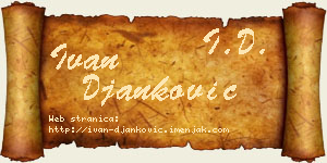 Ivan Đanković vizit kartica